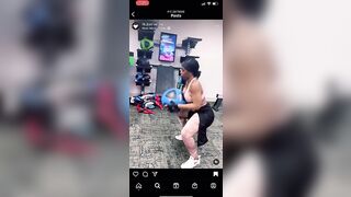 Uche Mba: Since someone asked here is the first vid from her workout page #2