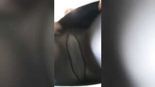 Upskirt: Hoverpussy through pantyhose... 44 #3