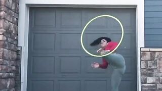 Unintended Glimpses of Butt: Hula hoop skills #3