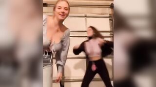 Girl's Breasts Stealing The Show: Fighting for a pair #2