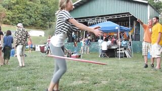 Unintended Glimpses of Butt: Kickstarting a hula hoop #4