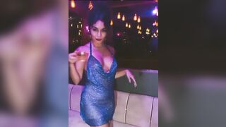 Vanessa Hudgens: Very sexy in a blue dress #3