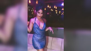 Vanessa Hudgens: Very sexy in a blue dress #4