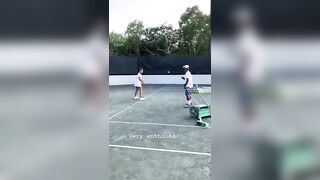 Vanessa Hudgens: Tennis Lesson IG Story #3