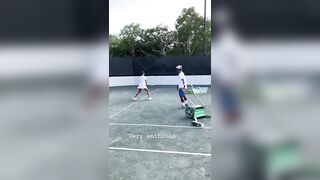 Vanessa Hudgens: Tennis Lesson IG Story #4