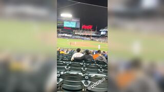 Took my tits out at the ballgame:) #4