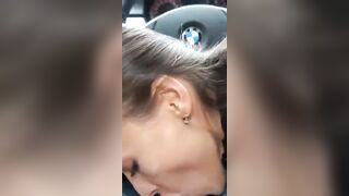 Fuckdoll getting a facial in car #3