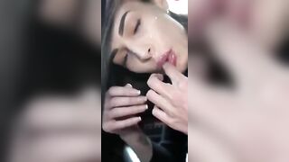 Fuckdoll getting a facial in car #4