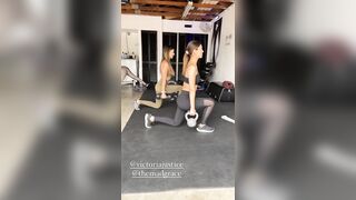 Victoria Justice: kettle bells #3