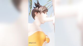 Tracer Beach Blowjob  (Dreamrider, Audiodude)