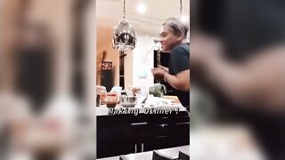 Full video of Taylor backing it up while making dinner #2