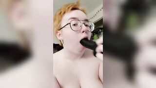 Vomit Porn Haven: Vomiting on a dildo #2