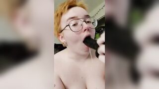 Vomit Porn Haven: Vomiting on a dildo #3