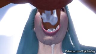 Vomit Porn Haven: Deepthroat Throatpie Extreme Gagging Busty Pov Porn GIF by TheScenes #3