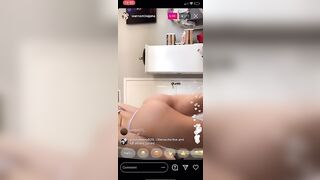 Wannaminajana: Semi-nude twerking on her latest live♥️♥️♥️♥️ #3