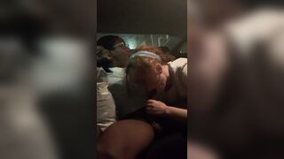 Whites Prefer Black: Black dude banging a chubby white girl in the car in the night #2