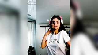 Selena Gomez: My vote says no bra #2