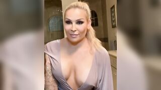 Natalya teasing with that dress