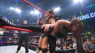 Wrestle With The Plot: Mickie James slapping Madison Rayne's ass #2