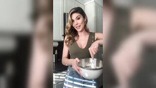 Wrestle With The Plot: Cathy jiggling while cooking #2