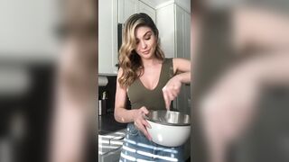 Wrestle With The Plot: Cathy jiggling while cooking #3