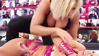 Mandy's cleavage at RAW tonight