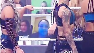 Wrestle With The Plot: Liv Morgan slap Ruby Riott booty #3