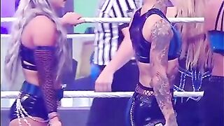 Wrestle With The Plot: Liv Morgan slap Ruby Riott booty #4