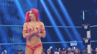 Eva Marie wardrobe malfunction