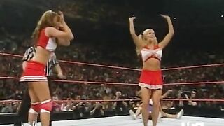 Cheerleader Torrie Wilson Stinkfaces Mickie and Victoria