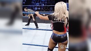 Wrestle With The Plot: Alexa Bliss - Adjusting her shorts #3