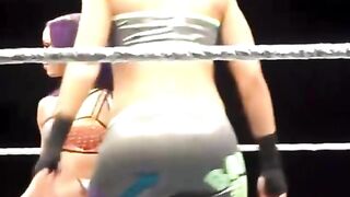 Those wild arrows on Bayley’s attire