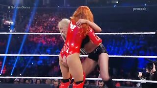 Wrestle With The Plot: Charlotte grabbing Becky's ♥️♥️ #4