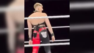 Rhea Ripley smacking her own ass