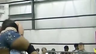 Mickie James getting a wedgie