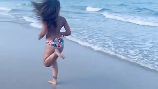 Wrestle With The Plot: Mickie James running in bikini #4