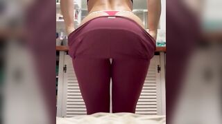 Yoga Pants: I really hope my cheeks brighten your day #2