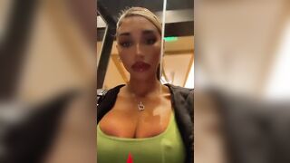 Chantel Jeffries cleavage & pokies