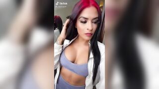 Zelina Vega: The Queen shows her huge rack #2