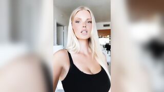 Zienna Eve: Lip syncing with black top on #4