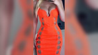 Zienna Eve: Orange dress #4